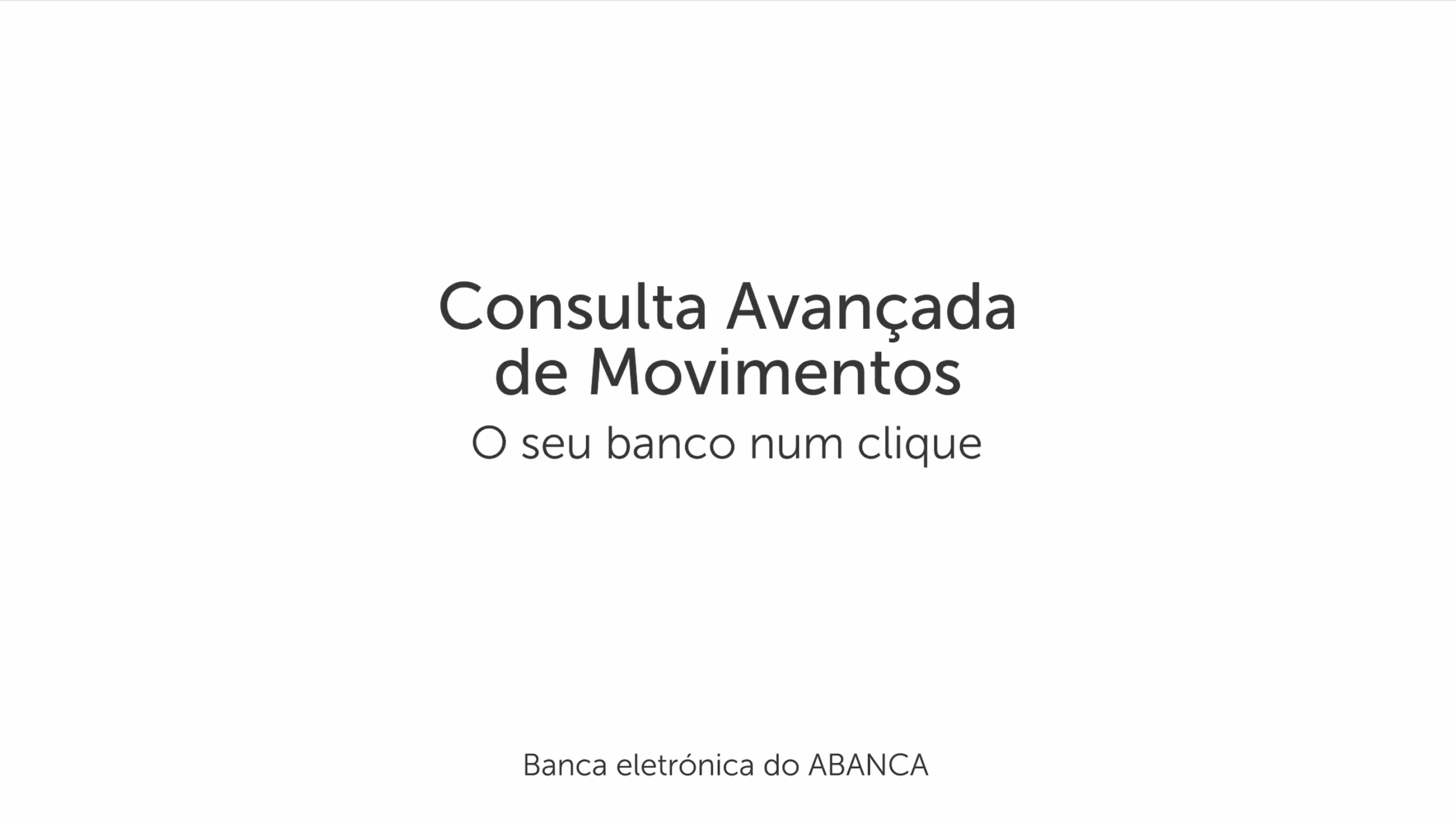 Consulta avançada de movimentos